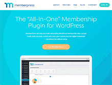 Tablet Screenshot of memberpress.com